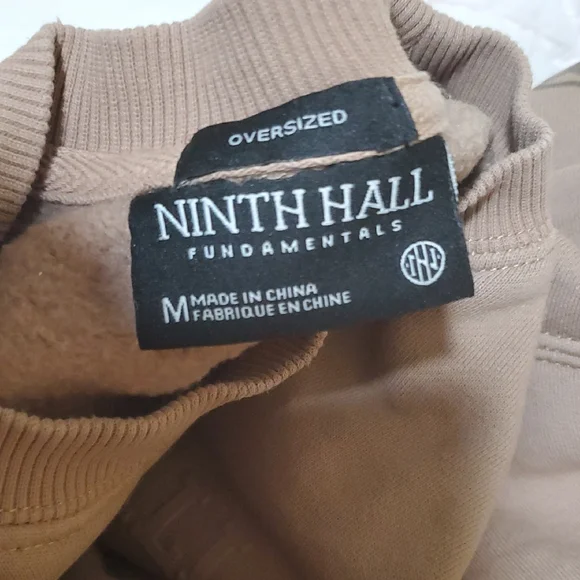 Crane Brown Oversized Ninth Hall Crewneck Sweatshirt